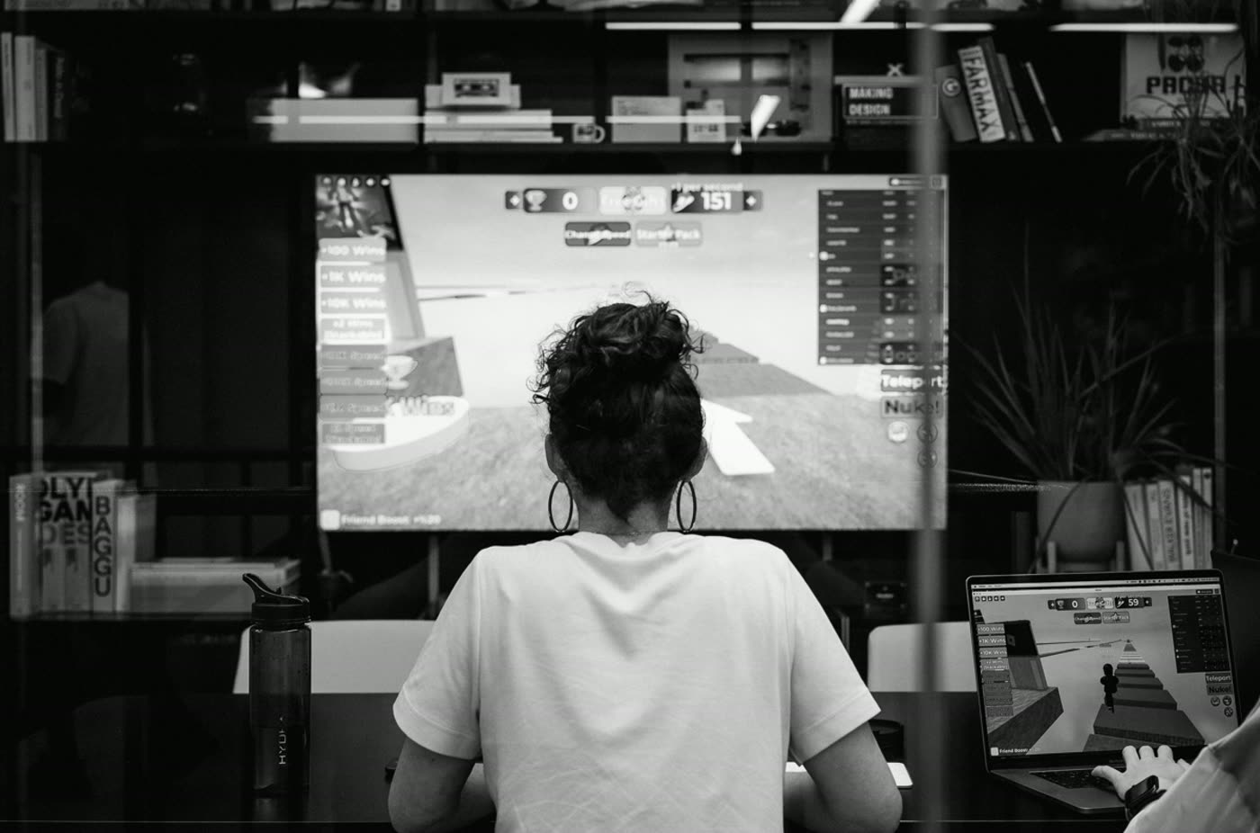 In the studio